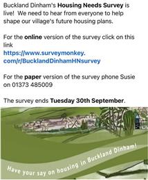 Buckland Dinham Housing Needs Survey