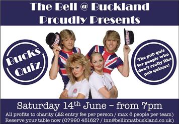 Bucks Quiz SOLD OUT!